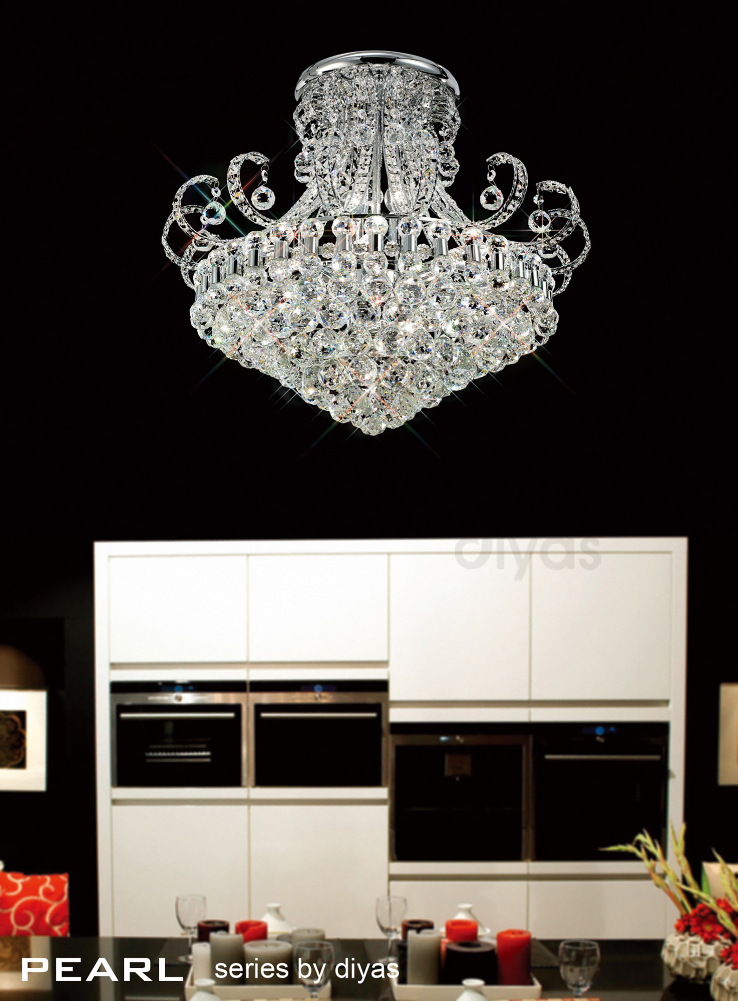 Pearl Crystal Ceiling Lights Diyas Modern Chandeliers Pearl Crystal Ceiling Lights Diyas Modern Chandeliers